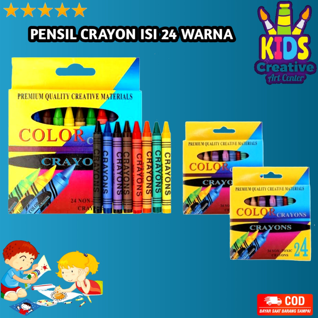 

PENSIL CRAYON ISI 24 WARNA / PENSIL WARNA GAMBAR 24PCS / CRAYON SET ANAK 24 ART SET / ARTSET 24 PCS / PENSIL KRAYON ANAK / S B