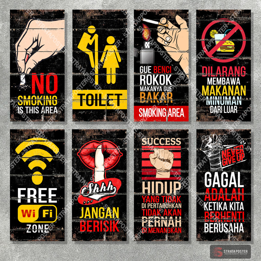 Hiasan dinding cafe - Poster - Gambar dinding aesthetic - Wall decor