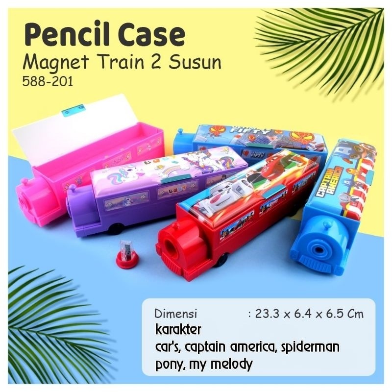 

Kotak/tempat/tepak Pensil magnet Kereta rautan Fancy / Tempat Pensil susun kereta Fancy 588-201