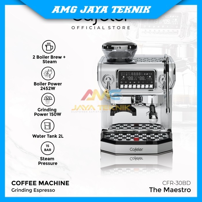 Cafeler Mesin Kopi Espresso 2 Boiler Coffee Maker Otomatis Kontrol