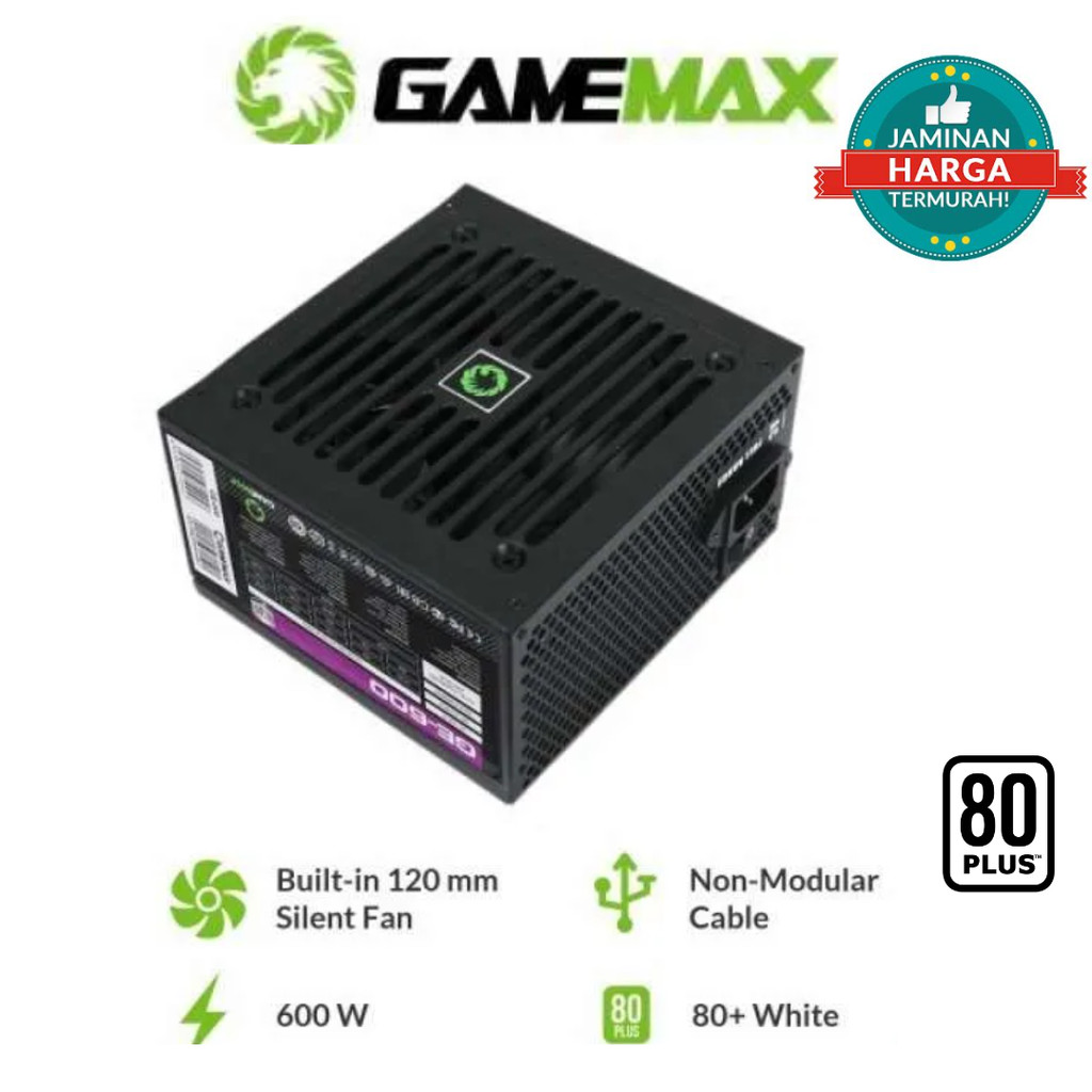 PSU Power Supply GameMax GE600 | GE-600 600Watt | PSU 600Watt