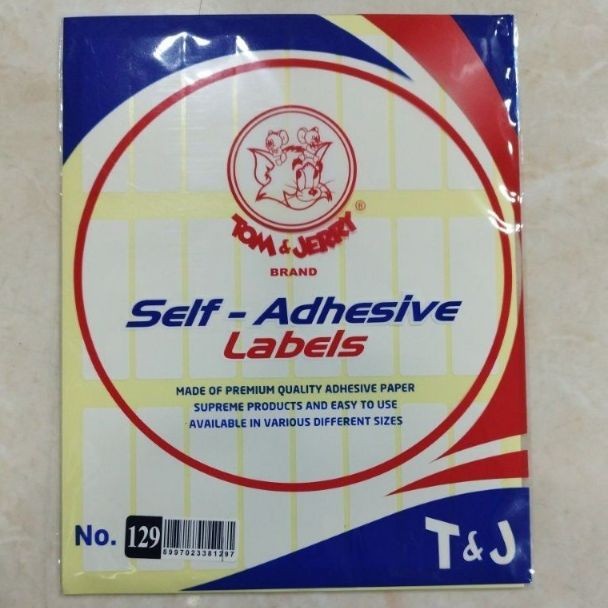 

Label Tom & Jerry No. 129 per pack isi 10 lembar