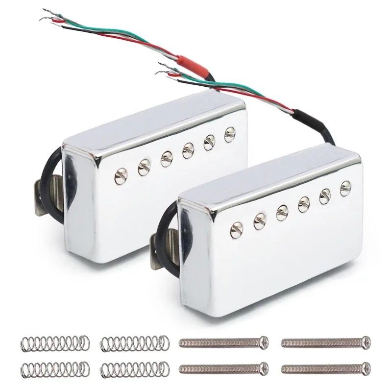 Alnico 5 Humbucker Guitar Pickup 4 Coil Cable 7.5k/15k Coil Splitting Alnico V Pickup for LP Guitar 