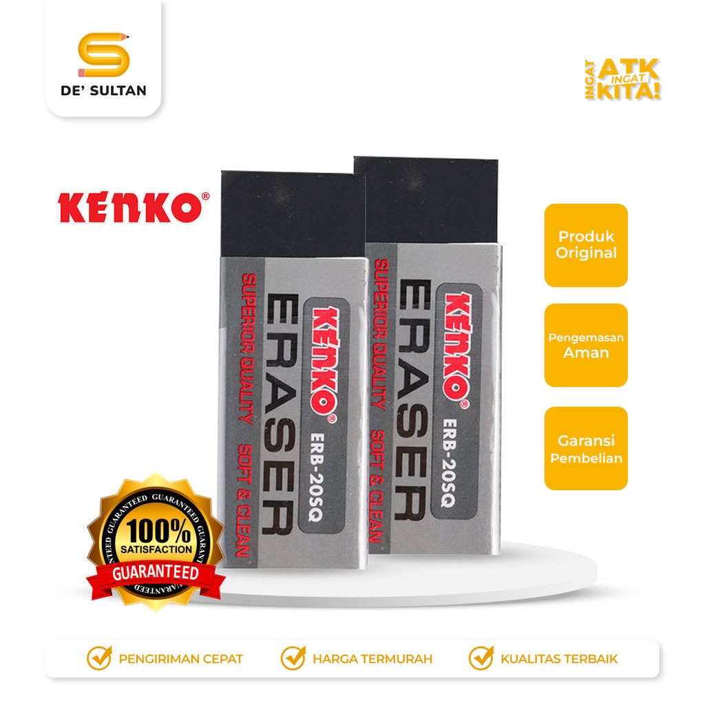 

KENKO PENGHAPUS HITAM/ ERASER ERB-20SQ (1PC)