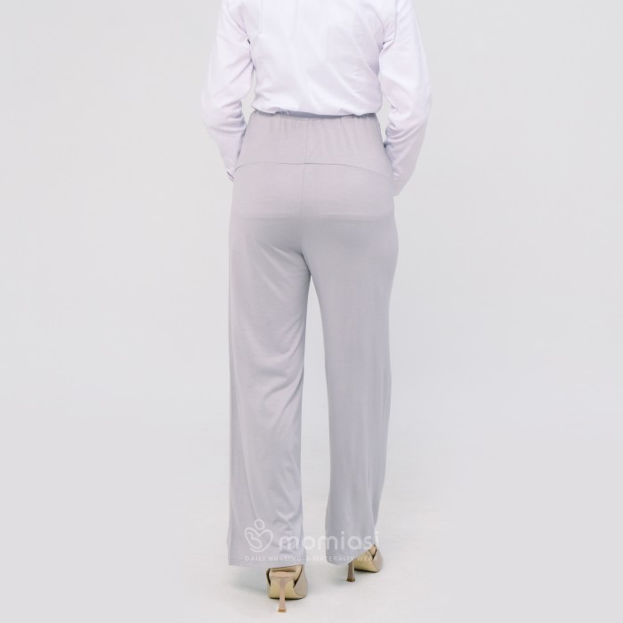 ✨TERLARIS✨ -Celana Hamil Kulot Wanita Bumil Panjang Jumbo Maternity Kulot Premium - KULOT PUTIH, STA