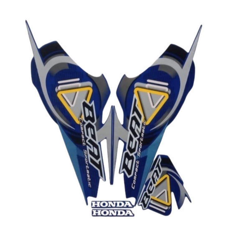 STIKER STRIPING BEAT KARBU 2009 BIRU STIKER LIS BODY MOTOR BEAT KARBU 2009 STANDAR