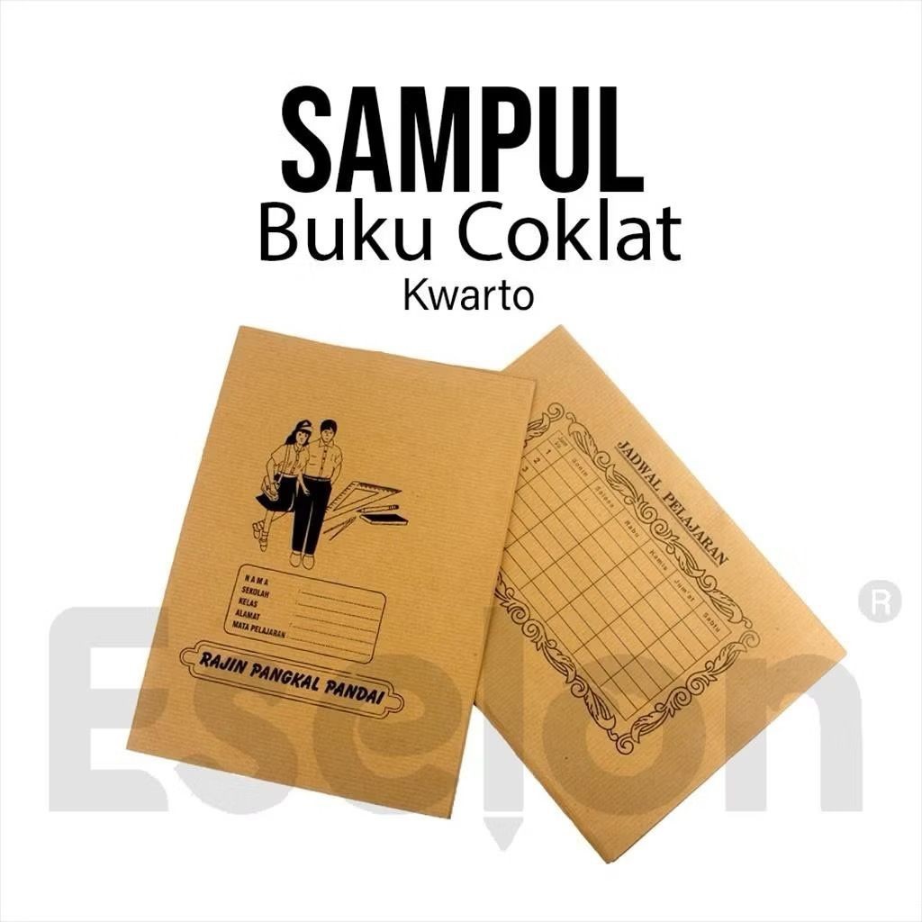 

Sampul Buku Coklat Kraf SZ Kwarto / 1 Pack Sampul Buku Coklat 25Lbr / Sampul Coklat Rajin Pangkal Pandai