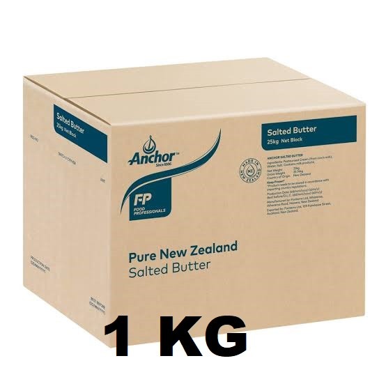 

ANCHOR SALTED BUTTER MENTEGA ASIN KEMASAN 1 KG