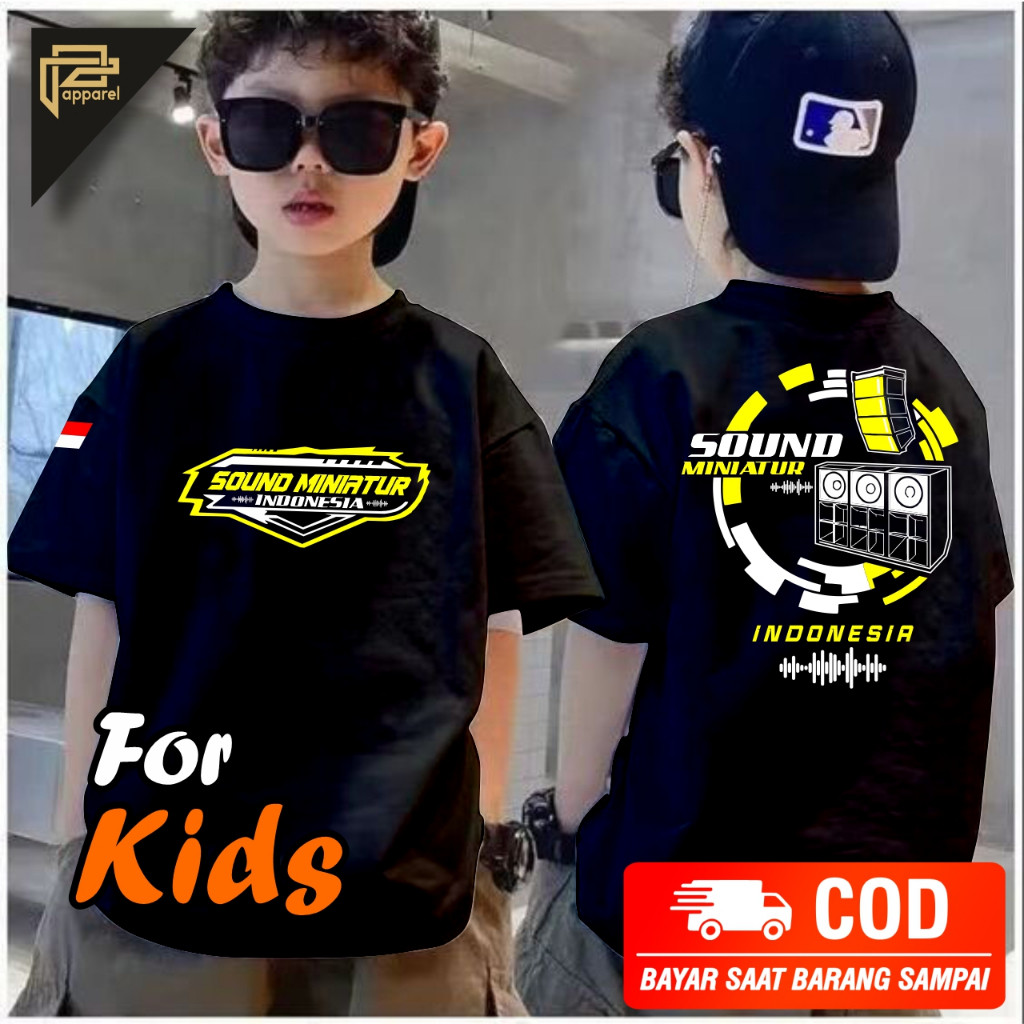 baju kaos ANAK Sound Miniatur sound system audio bahan adem