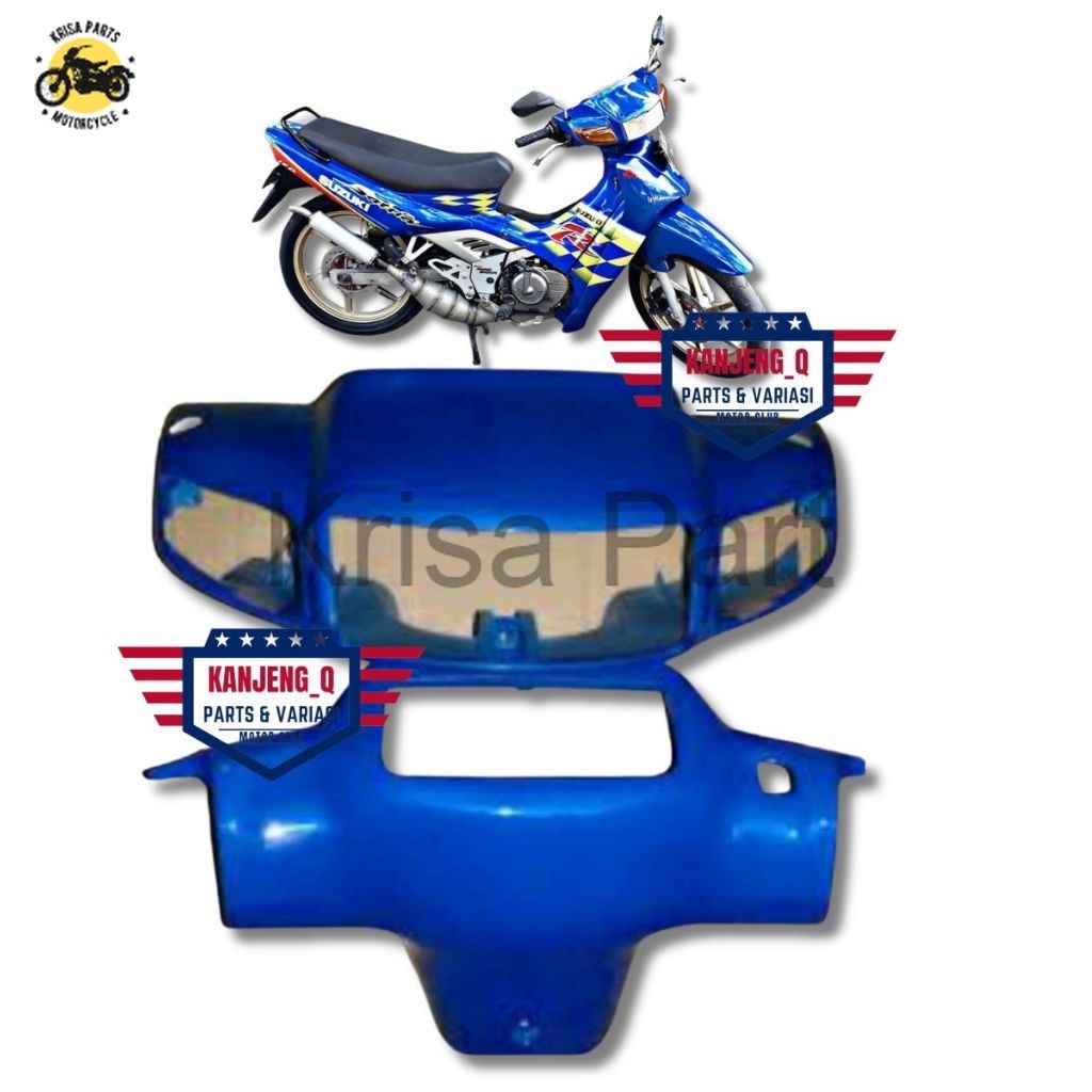 batok depan belakang satria 2 tak satria lumba hitam merah biru orange