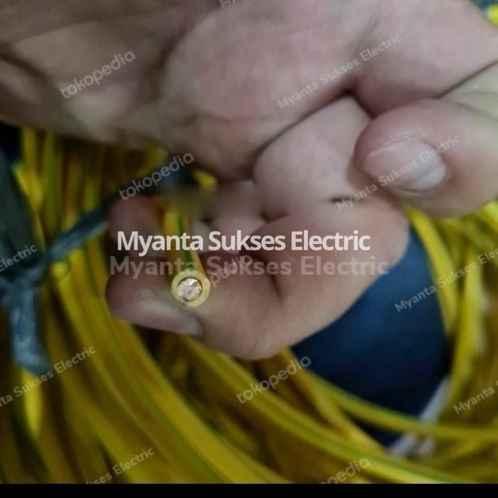 Kabel Tunggal NYA 6 mm Meteran / Eceran / Potongan - Hitam