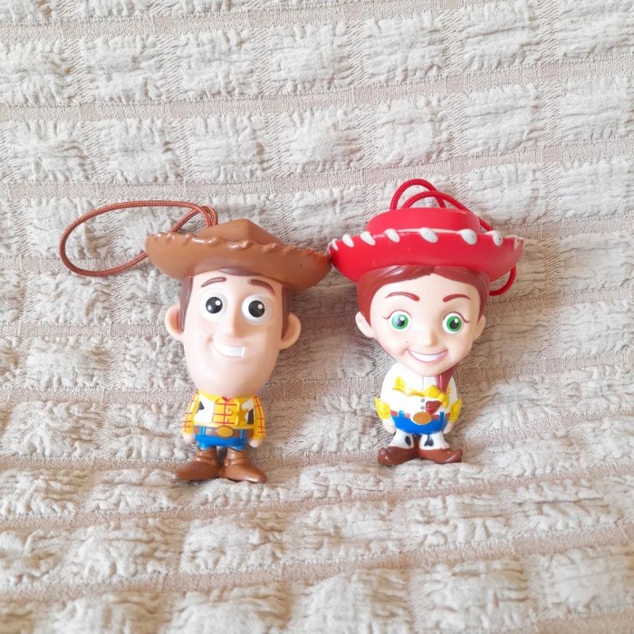OP99 Toy Story Couple Woody Jessie - Ori Disney Figure Kartun Mainan Anak Laki
