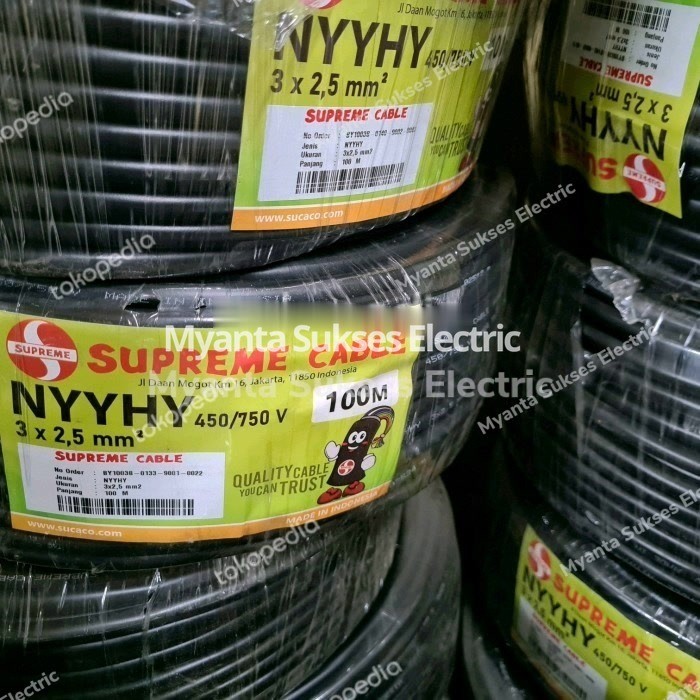 Kabel NYYHY 3x2,5 3x2.5 mm SUPREME Roll 100 Meter