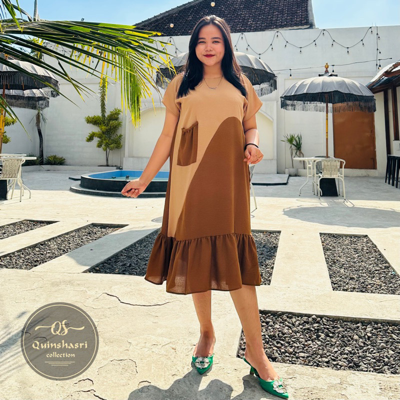 Baju Daster Jeny Dress Polos Wanita Remaja Dewasa Kekinian model korean Style Busui Terbaru Ukuran J