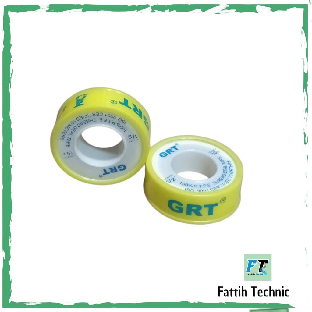 

Seal Tape Sealtape Solasi Siltep TBA Kran Air 12mm x 10m VIPER GRT Ready stok Bisa COD By Fattih Technic