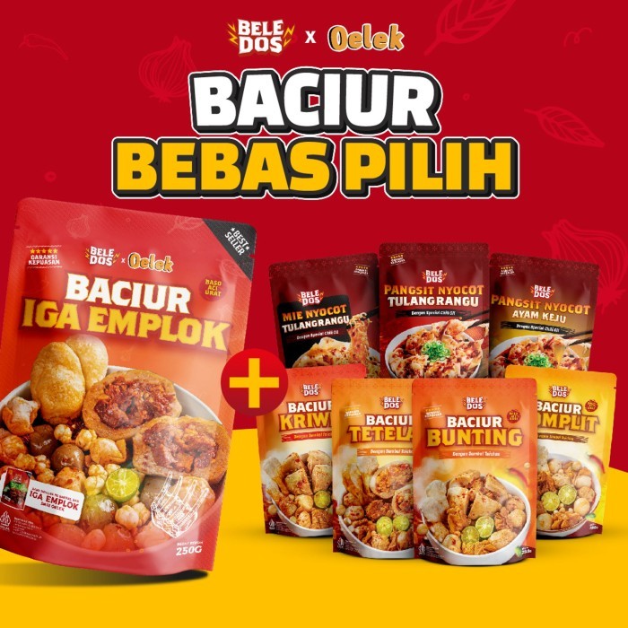 

Beledos Baciur Bebas Pilih/ Baciur Iga Emplok / Pangsit Nyocot Tulang Rangu / Pangsit Nyocot Ayam Keju - Baciur Iga, Tetelan