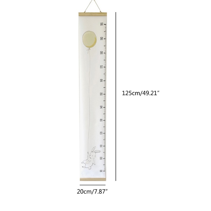 

1 Pc Nordic Children Height Ruler Hanging Growth Chart Cartoon Printed Kids Growth Measuring Ruler Kids Room Wall Decoration