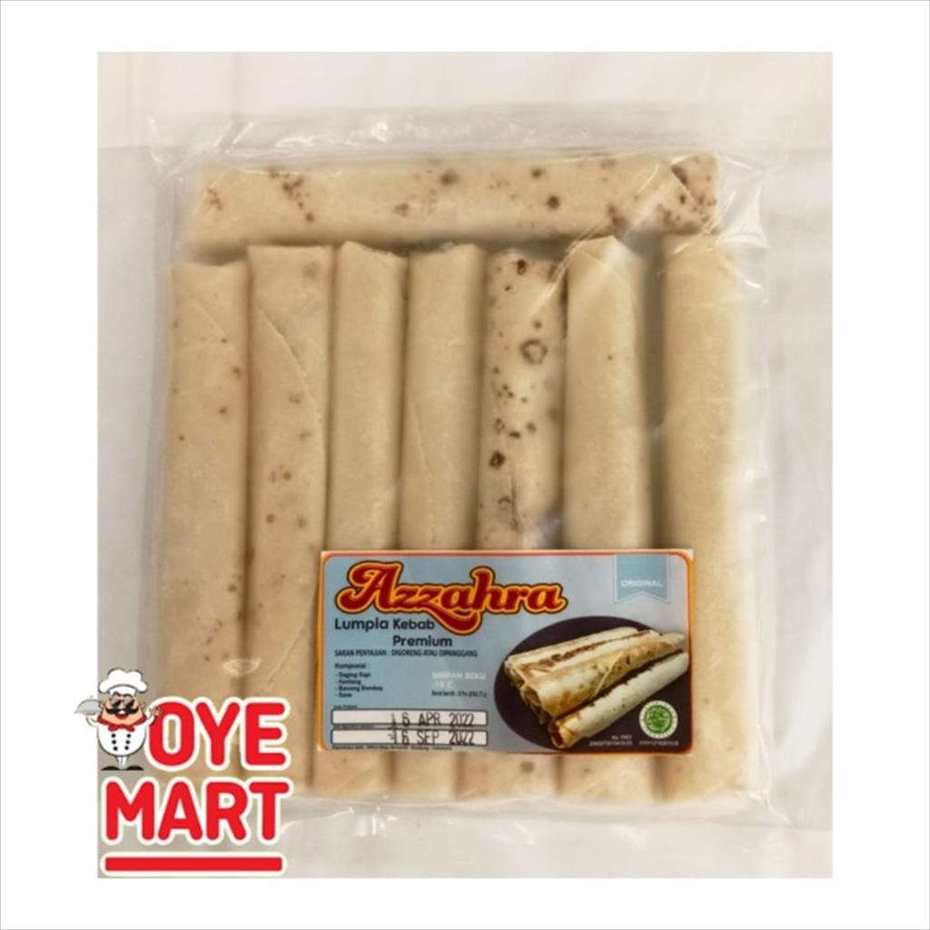 

AZZAHRA LUMPIA KEBAB PREMIUM RASA ORIGINAL ISI 8PCS