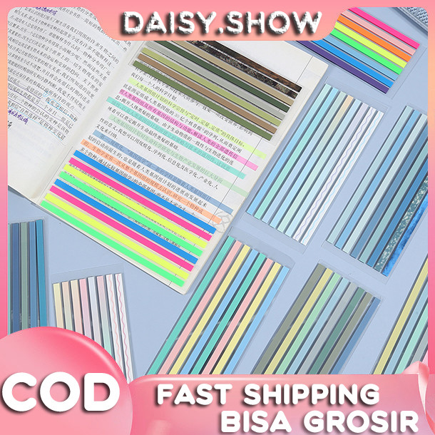 

Index Mark Penanda Pembatas Highlighter Strip Lucu Booktabs Sticky Notes Tab Colorful Sticky Notes Aesthetic Alat Tulis