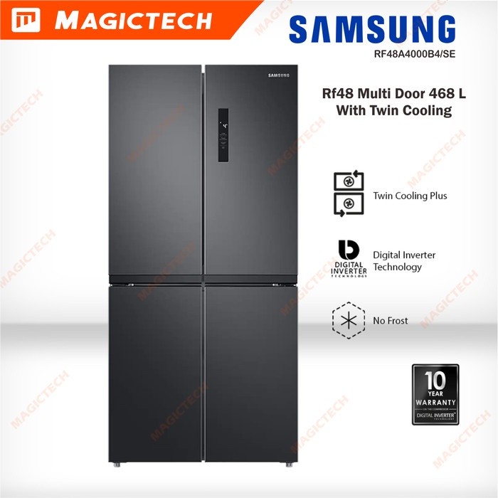 KULKAS SAMSUNG RF48 RF48A4000B4/SE MULTI DOOR TWIN COOLING 4 PINTU