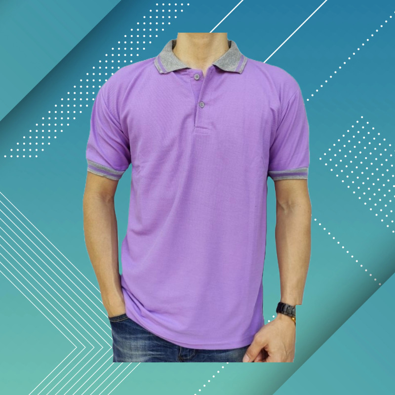 KAOS POLO SHIRT LENGAN PENDEK KERAH KOMBINASI BAJU PRIA WANITA POLOS WARNA HITAM PUTIH COKLAT KUNING