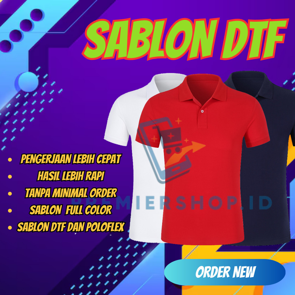 BAJU CUSTOME POLO SABLON , KAOS KERAH, KAOS SERAGAM, CUSTOM TULISAN DEPAN BELAKANG SESUAI KEINGINAN