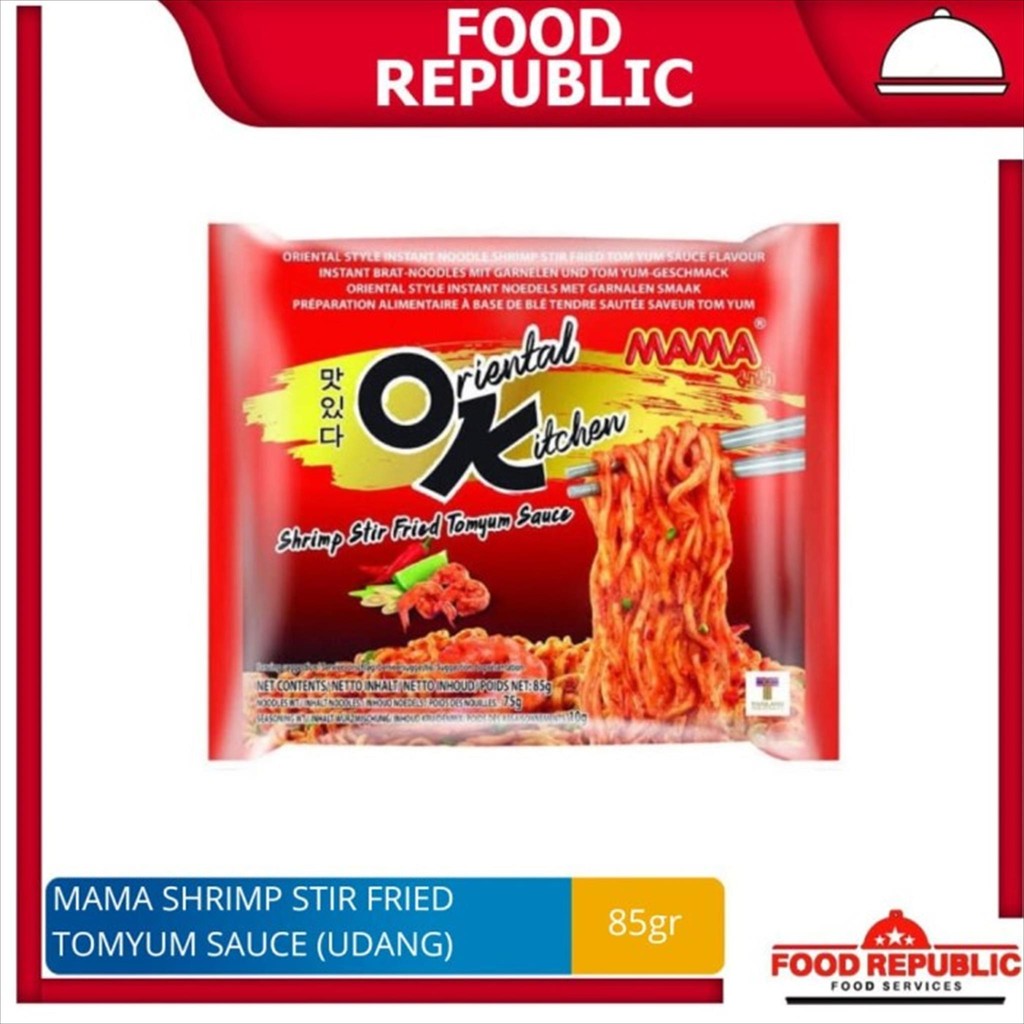 

Mama Oriental Kitchen Shrimp Stir Fried Tomyam Sauce Mie Goreng Halal