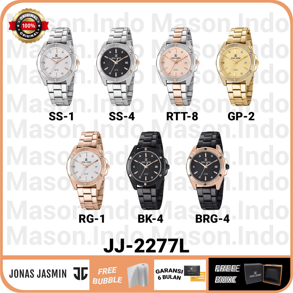 Jam Tangan Jonas Jasmin Wanita Analog JJ-2277L Original Garansi