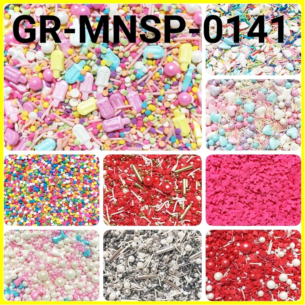 

GR-MNSP-0141 Sprinkles trimit springkel 10gr popsicle confetti awan grosir murah sprinkles cake dekorasi mutiara trimit decoration story sprinklestory sprinklesstory sprinkle story - CZ