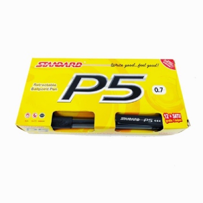 

[New] STANDARD PEN P5 - 12 PCS - Hitam