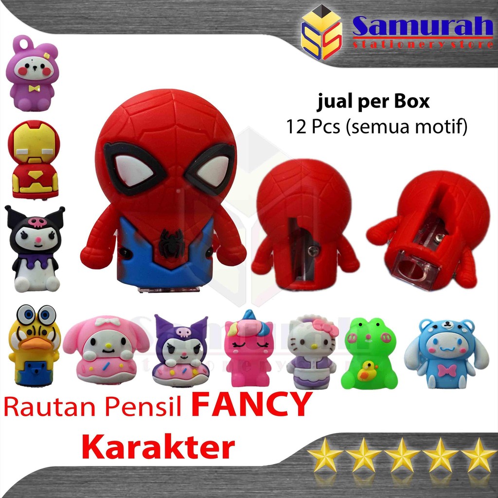 

Rautan Fancy Mini 1 Box Toples isi 12 Pcs per Box Motif Lucu Campur