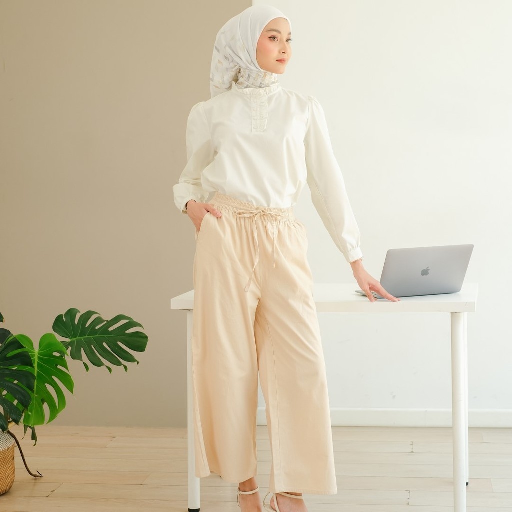 Zoya FIFI Pants - Celana Panjang Polos Wanita - Bahan Masato Linen