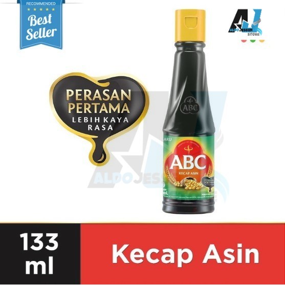 

AJS ABC Kecap Asin 133 ML / Botol Sauce Ketchup Bumbu Dapur Saus Instant