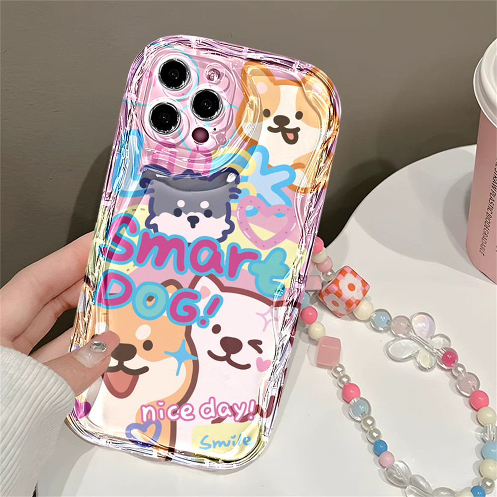 Casing hp ITEL P40 Plus P50 P55 Plus S23 S23Plus itelA04 A05S A60 A70 RS4 Cute Shiba Inu Family Case