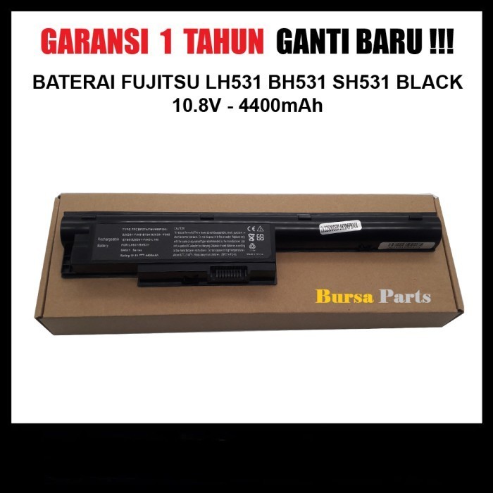 BATERAI FUJITSU LIFEBOOK LH531 BH531 SH531 BLACK .