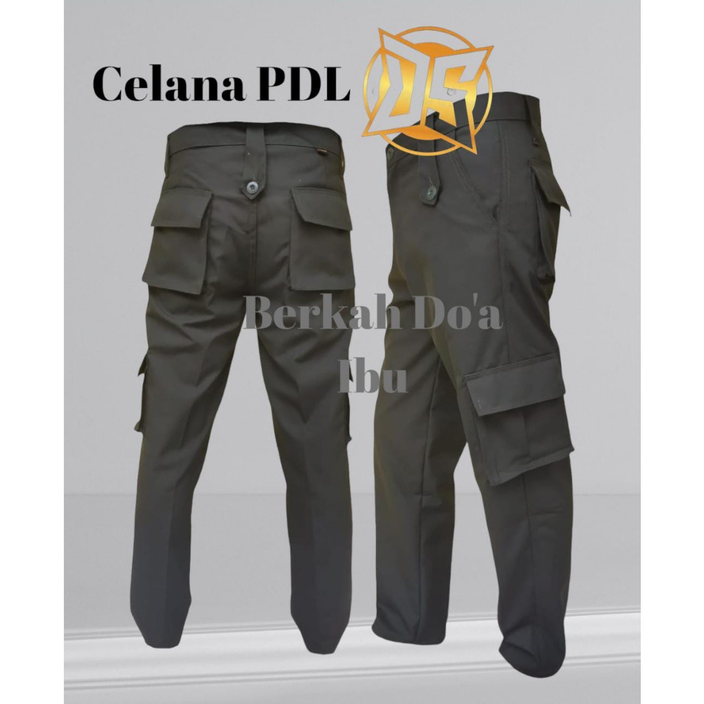 Celana PDL Warna coklat polisi/Celana Lapangan pramuka/Celana PDL