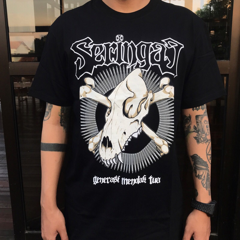 【DIS】 SERINGAI GENERASI MENOLAK TUA TSHIRT BLACK