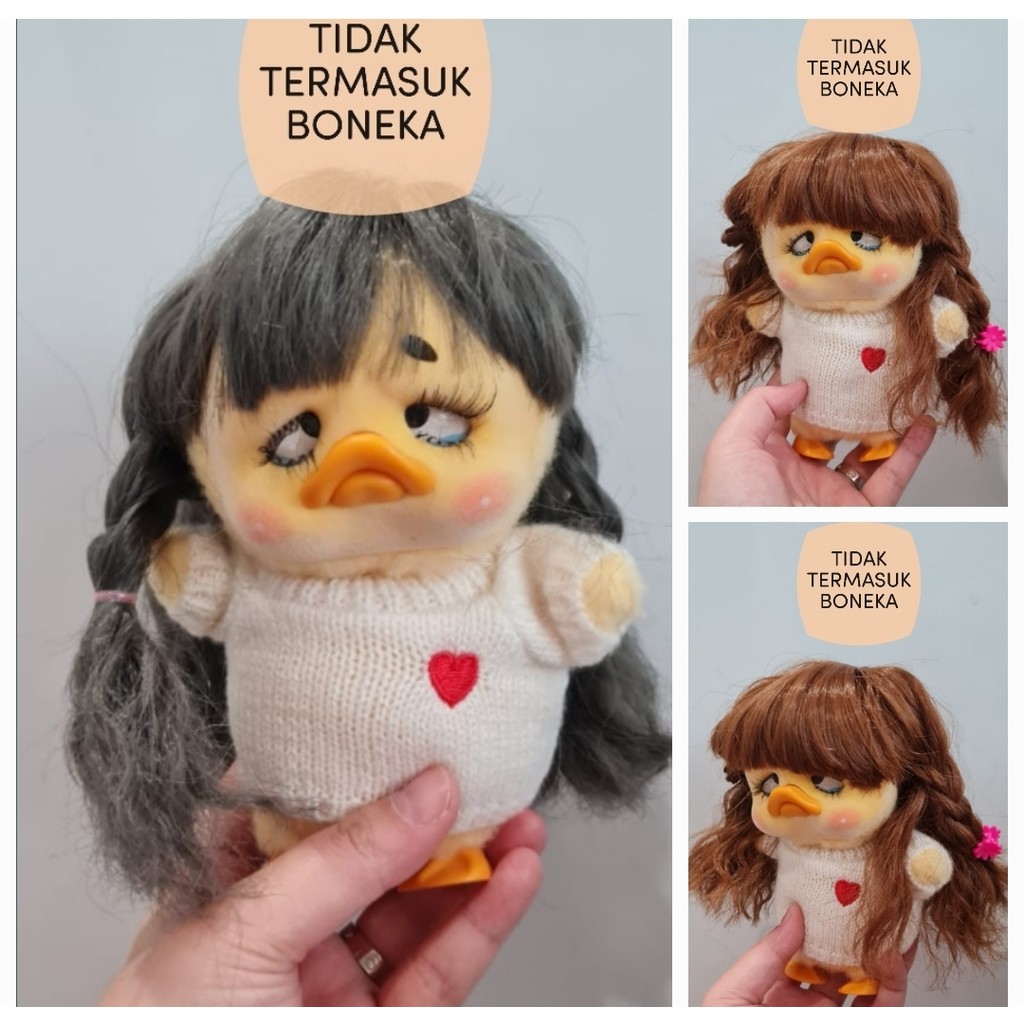 READY WIG/FOR BONEKA UPSET DUCK/WIG MODEL PANJANG/RAMBUT UPSET DUCK