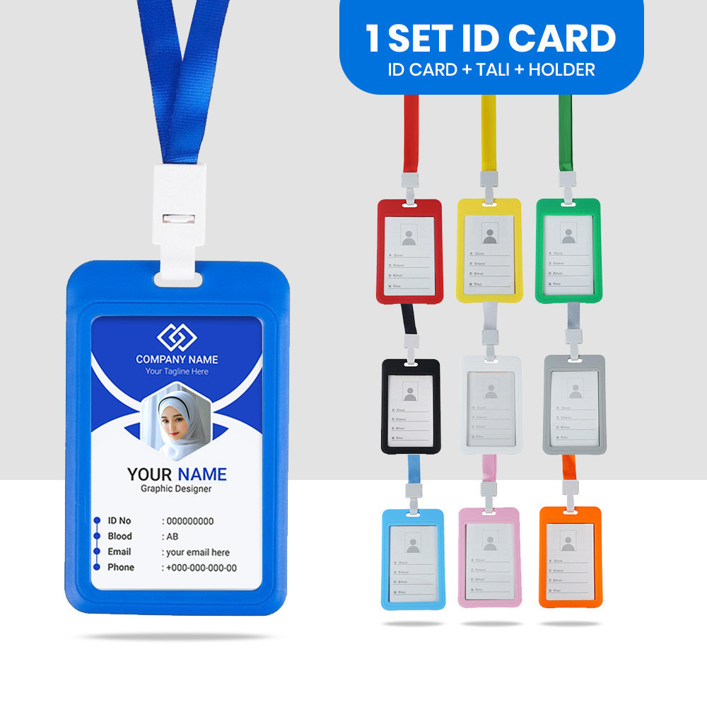 

PAKET LENGKAP ID CARD 2 SISI + TALI 1 CM + HOLDER / CASE / FRAME ID CARD TANPA MINIMAL ORDER