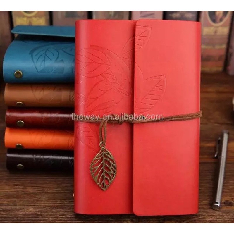 

buku catatan notes binder kulit retro