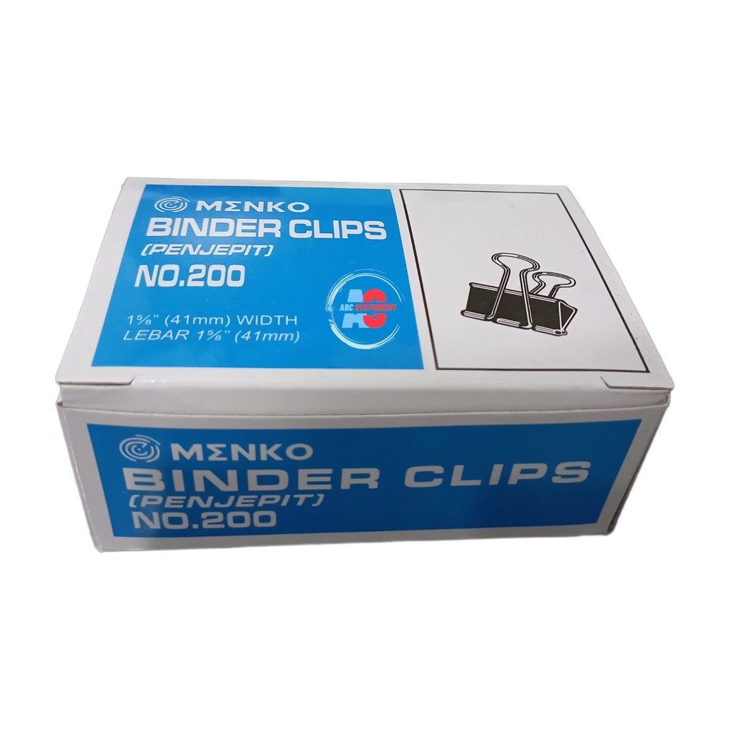 

Menko Binder Clip No.200 41mm (isi 12 pcs)
