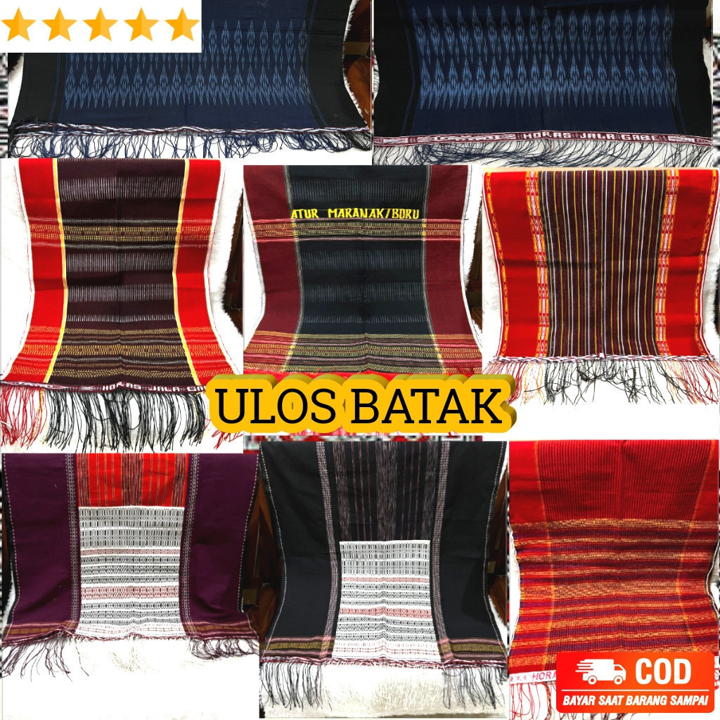 Ulos Batak / Ragihotang / Ragi Hidup Pocca / Bintang Maratur / Sadum Batak / Ulos Sibolang / Ulos Pa