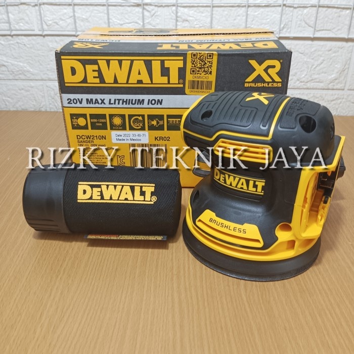 DEWALT DCW210 CORDLESS MESIN AMPLAS ORBITAL SANDER 5 INCH DEWALT - UNIT ONLY