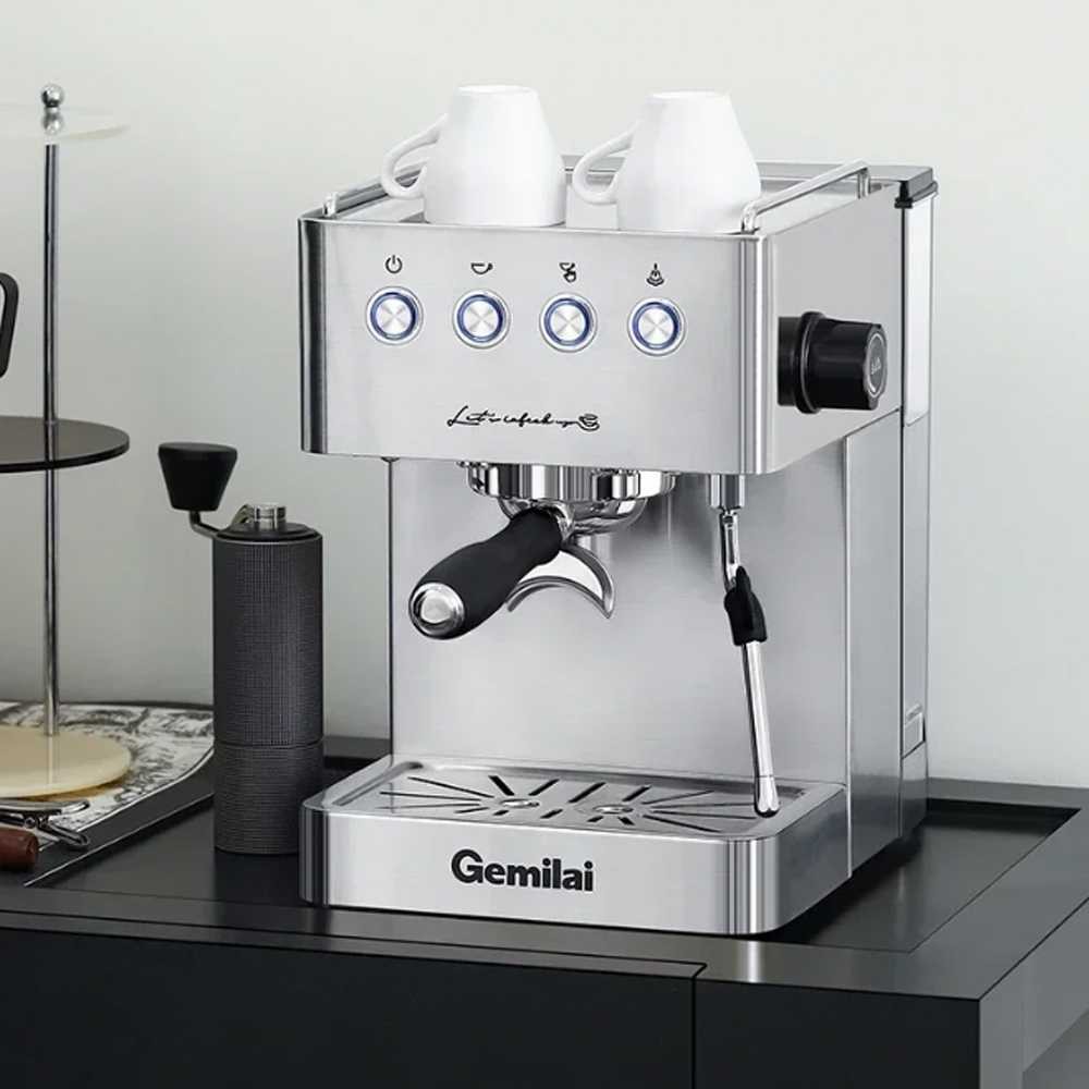 Gemilai Mesin Kopi Espresso Coffee Maker Frothing 15 Bar 10A 1.7L - CRM3005E #HomeJakartaStoree