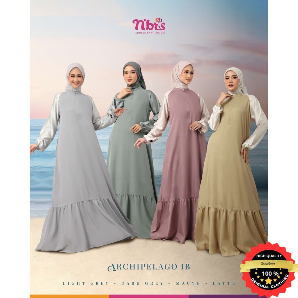 Nibras Archipelago IB Gamis Silk Polos Premium