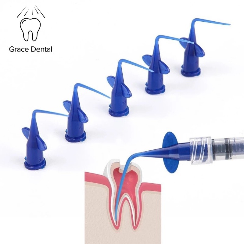 Tips Irigasi Endodontic Dental Syringe Tip Irrigation Disposable
