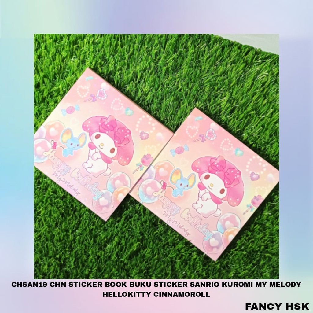 

CHN STICKER BOOK BUKU STICKER SANRIO KUROMI MY MELODY HELLOKITTY CINNAMOROLL CHSAN19