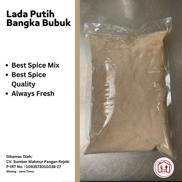 

cocoonrebirth Lada Putih Bangka Bubuk 1 Kg - 500 Gr