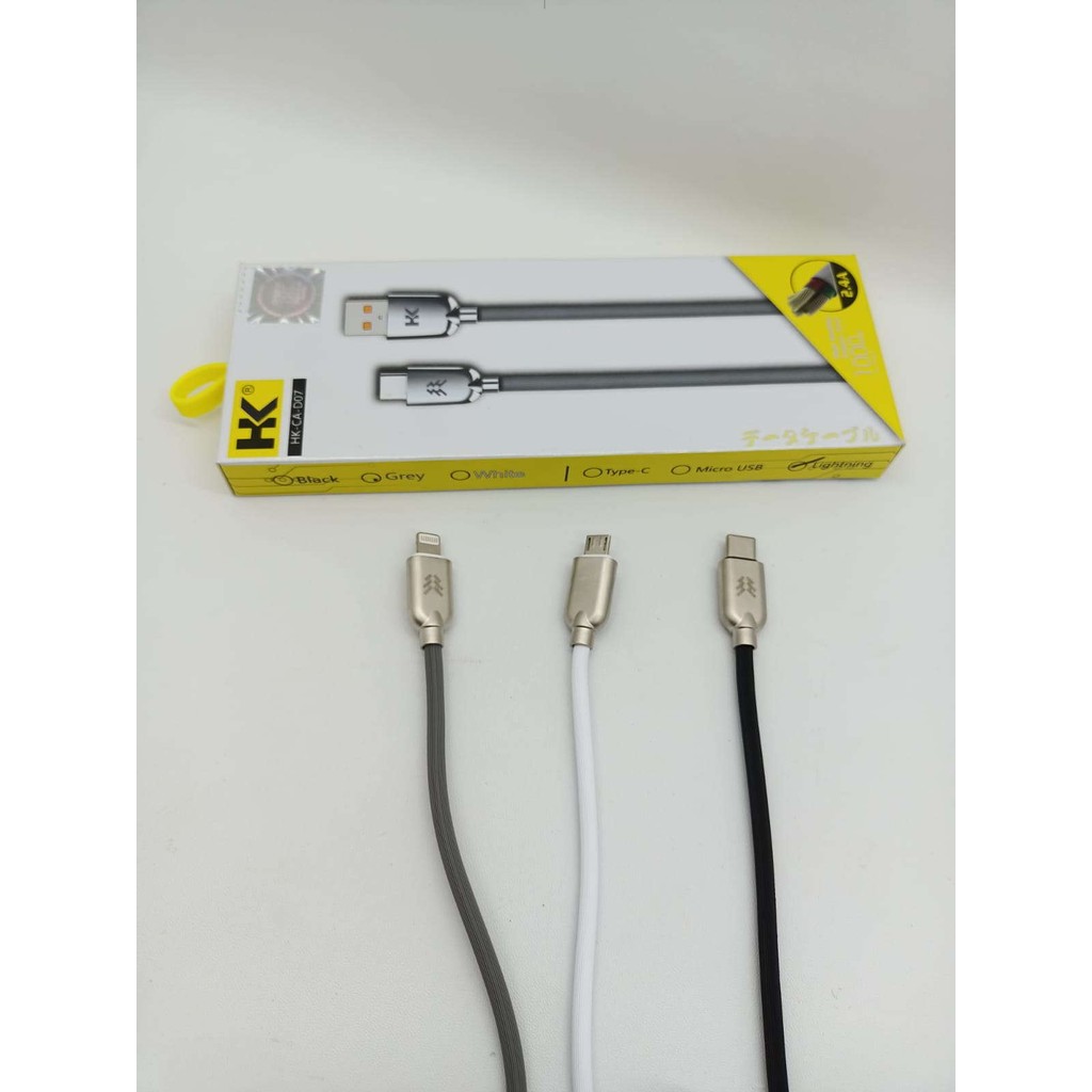 KABEL DATA HK CA-D07 FAST CHARGING 2.4A FOR CABLE MICRO ,TYPE C & LIGHTNING