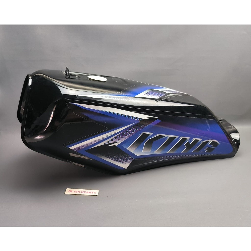 TANGKI BENSIN RX KING 2008 HITAM TANGKI RX KING HITAM ORI YMHA SET STRIP BIRU A13